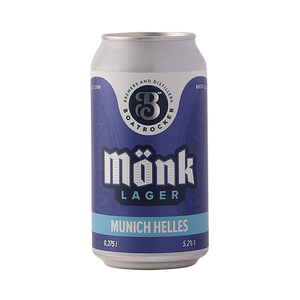 Boatrocker Brewers & Distillers - Monk Munich Helles 5.2% 375ml Can