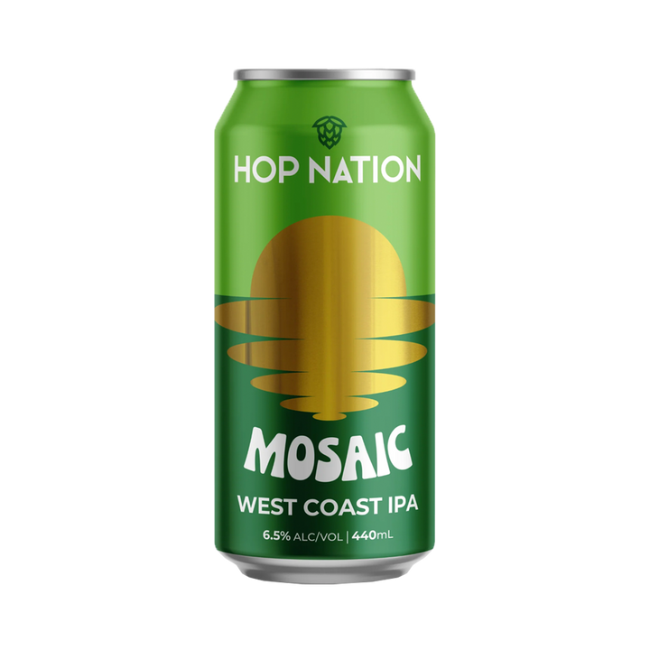 Hop Nation Brewing Co - Mosaic West Coast IPA 6.5% 440ml Can