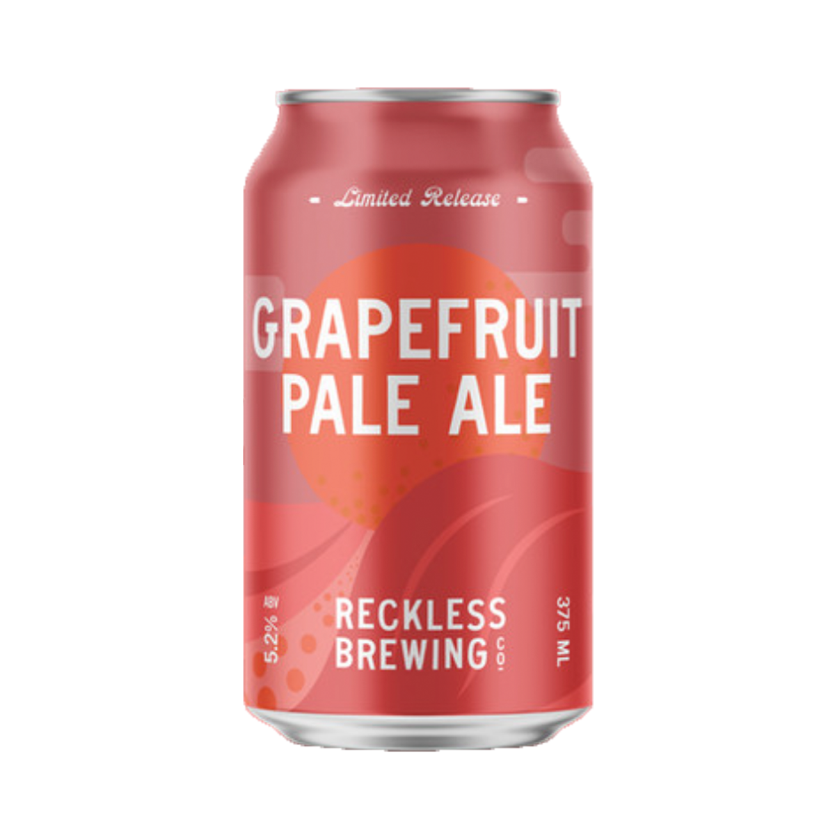 Reckless Brewing Co Grapefruit Pale 5.2 375ml Can Beer 360