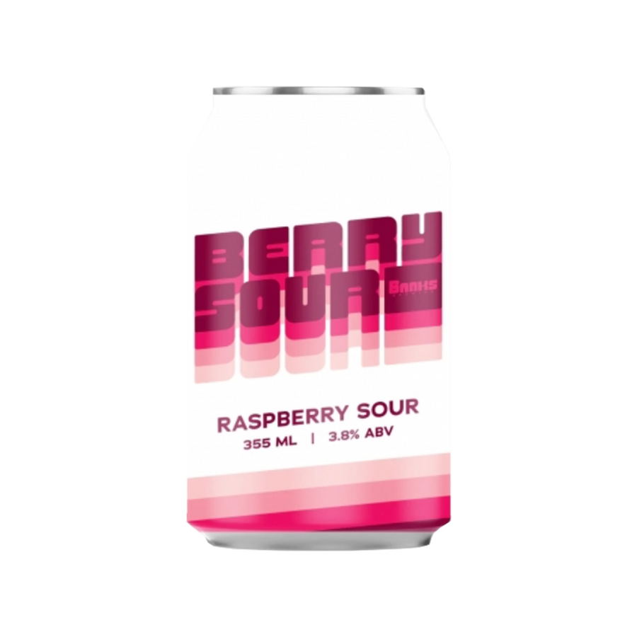 Banks Brewing - Berry Sour  Raspberry Sour 3.8% 355ml Can