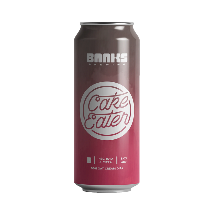 Banks Brewing - Cake Eater HBC 1019 & Citra Double Dry Hopped Oat Cream Double IPA 8% 500ml Can