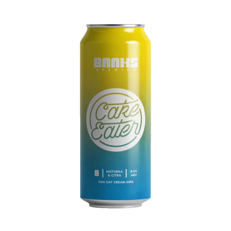 Banks Brewing - Cake Eater Motueka & Citra DDH Oat Cream DIPA  8% 500ml Can