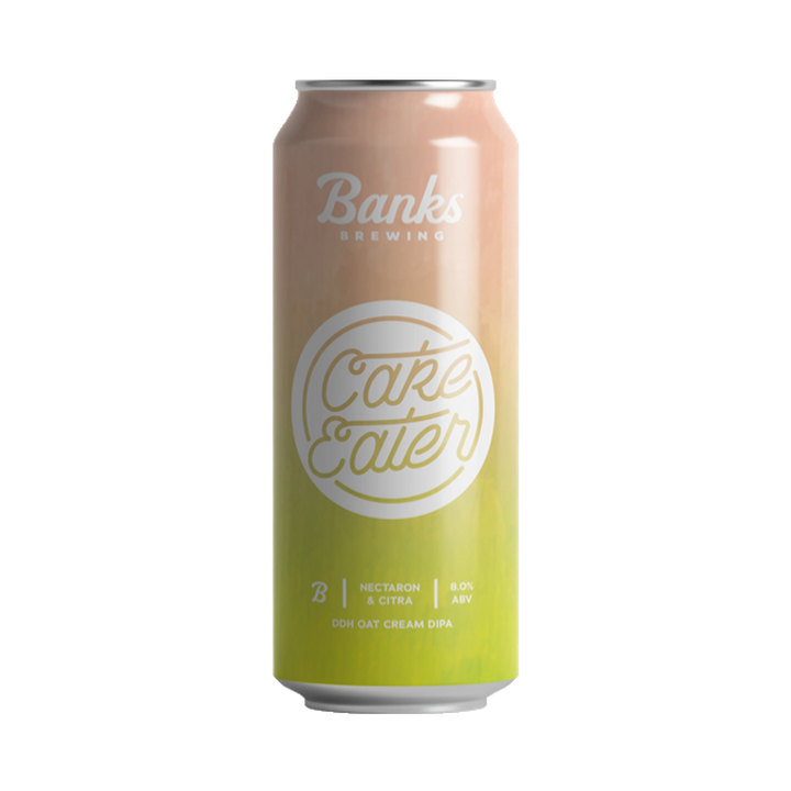 Banks Brewing - Cake Eater Nectaron & Citra Double Dry Hopped Oat Cream Double IPA 8% 500ml Can