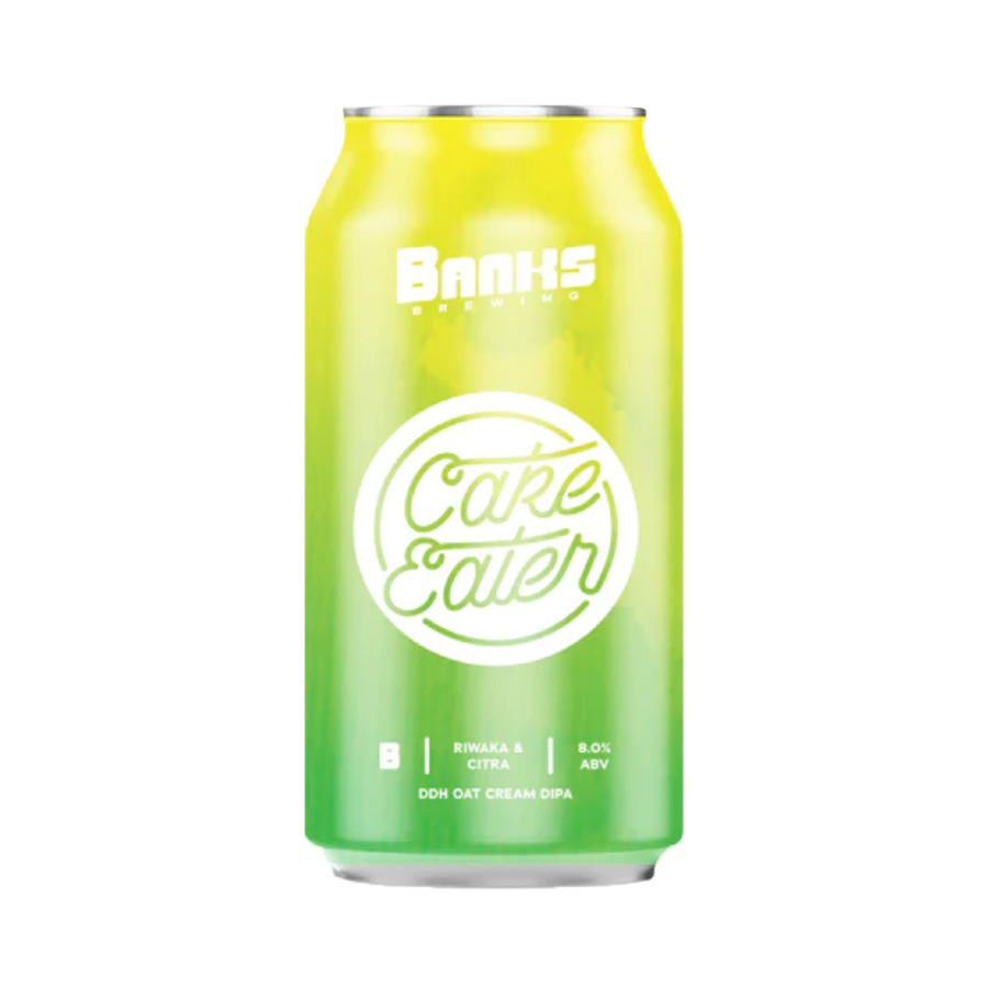 Banks Brewing - Cake Eater Riwaka & Citra DDH Oat Cream IPA 8% 500ml Can