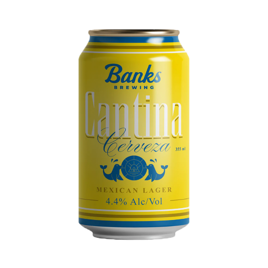 Banks Brewing - Cantina Cerveza Mexican Lager 4.4% 355ml Can