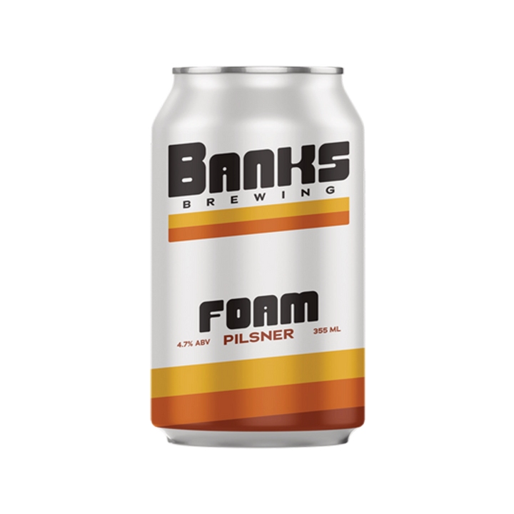 Banks Brewing - Foam Pilsner 4.7% 355ml Can