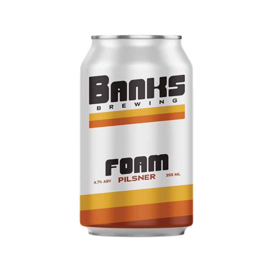Banks Brewing - Foam Pilsner 4.7% 355ml Can