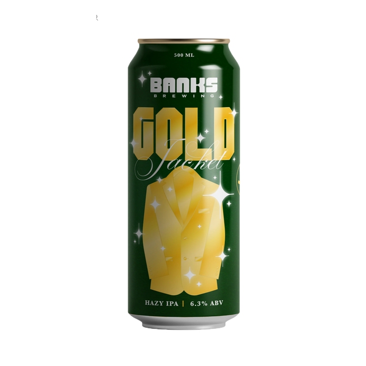 Banks brewing - Gold Jacket Hazy IPA 6.3% 500ml Can