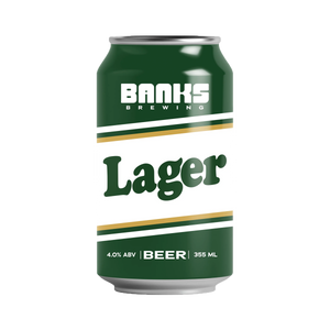 Banks Brewing - Lager 4% 355ml Can