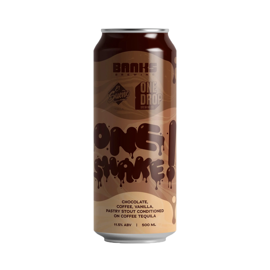 Banks Brewing - One Shake! Coffee Tequila Conditioned Pastry Stout 11.5% 500ml Can
