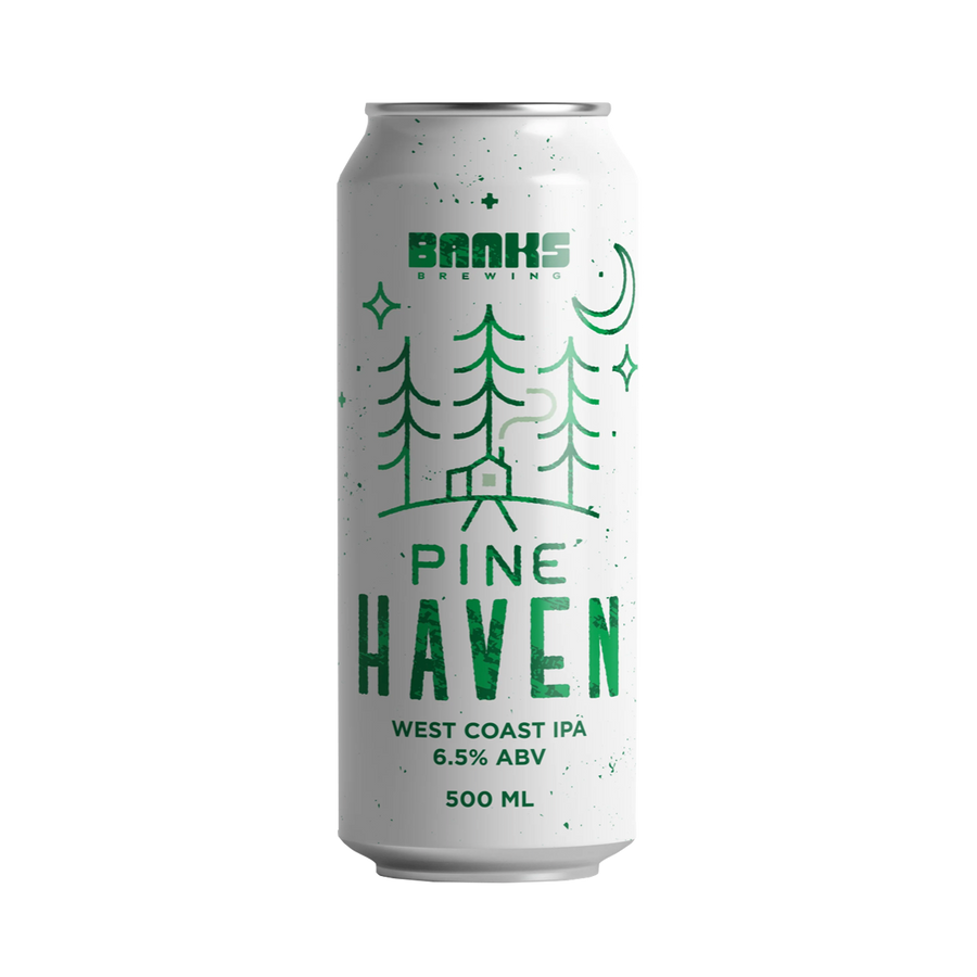 Banks Brewing - Pine Haven West Coast IPA 6.5% 500ml Can