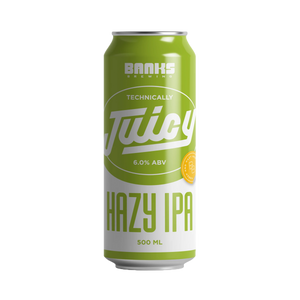 Banks Brewing - Technically Juicy Hazy IPA 6% 500ml Can