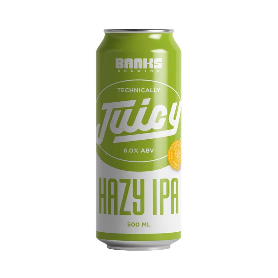 Banks Brewing - Technically Juicy Hazy IPA 6% 500ml Can