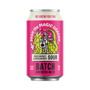 Batch Brewing Co - Pash The Magic Dragon Passionfruit & Dragonfruit Sour 4.5% 375ml Can