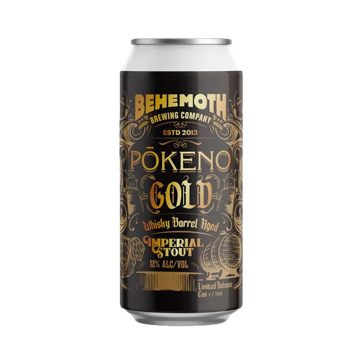 Behemoth Brewing Co - Pokeno Gold Whisky Barrel Aged Imperial Stout 12% 440ml Can