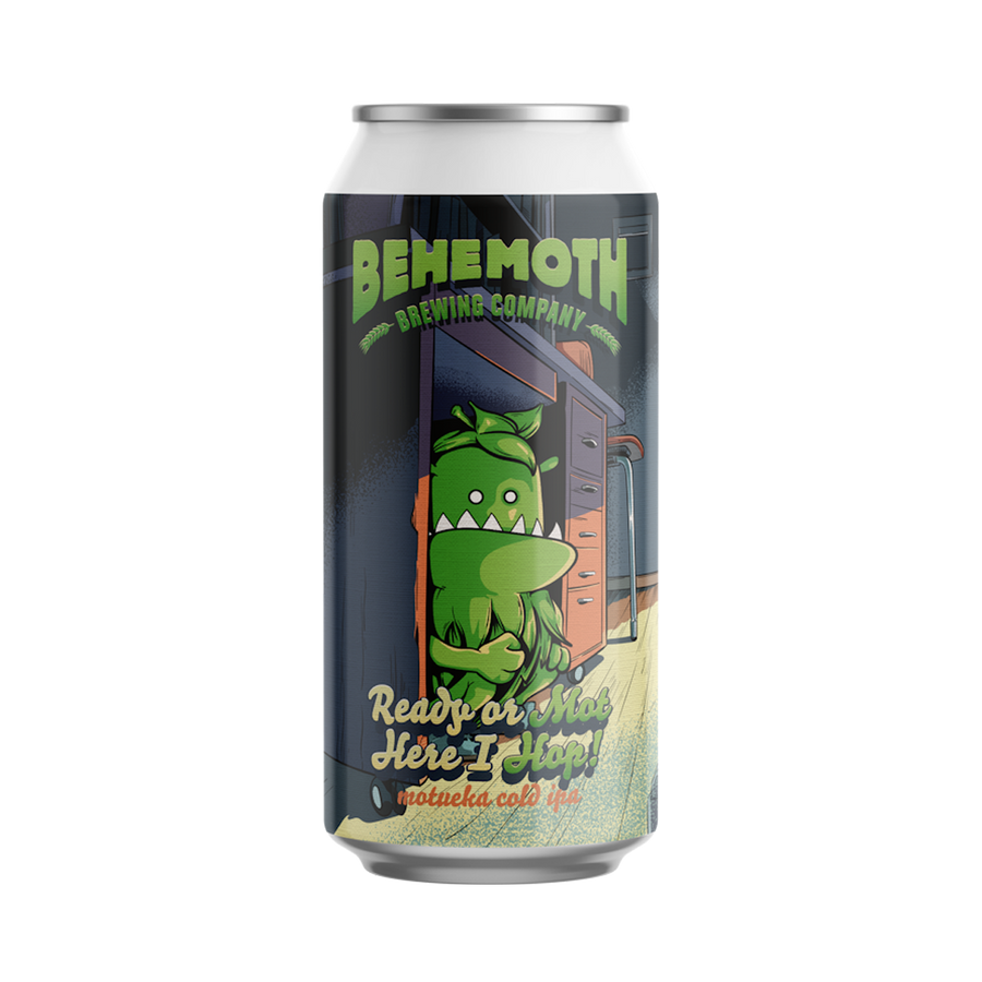 Behemoth Brewing Co - Ready Or Mot Here I Hop Motueka Cold IPA 6% 440ml Can