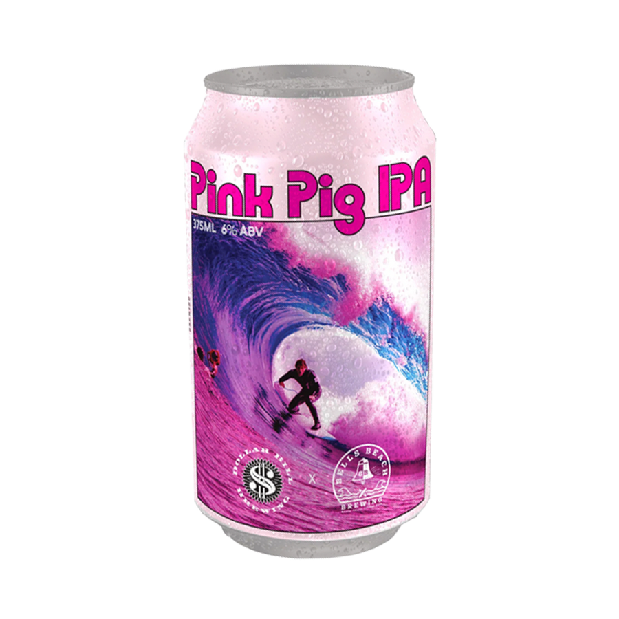 Bells Beach Brewing - Pink Pig IPA 6% 375ml Can