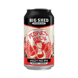 Big Shed Brewing Co - People's Brew Hazy NZ IPA 6.5% 375ml Can