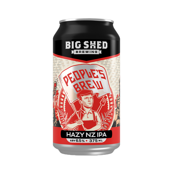 Big Shed Brewing Co - People's Brew Hazy NZ IPA 6.5% 375ml Can