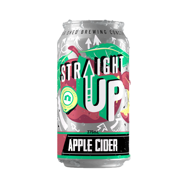 Big Shed Brewing Co - Straight Up Apple Cider 4.8% 375ml Can