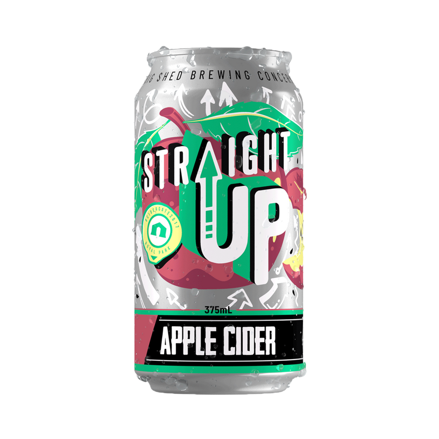 Big Shed Brewing Co - Straight Up Apple Cider 4.8% 375ml Can