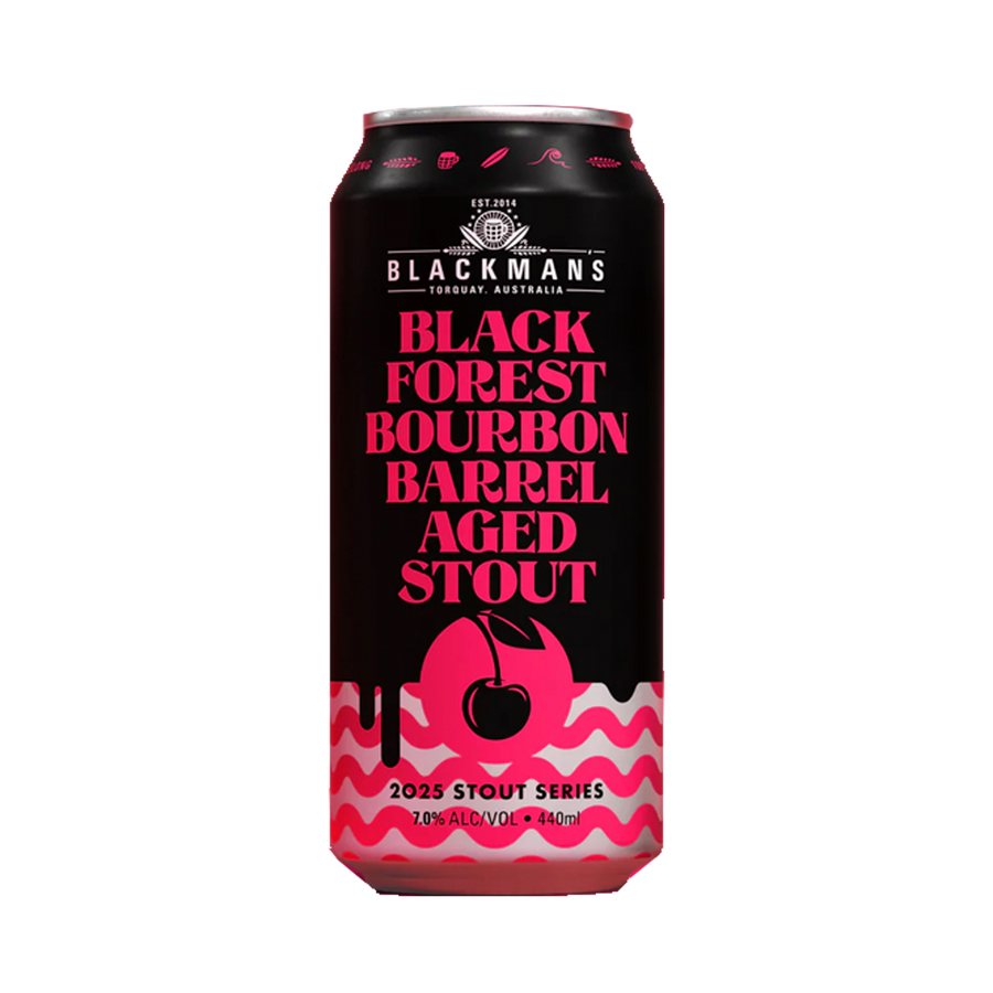Blackmans Brewery - Black Forest Bourbon Barrel Aged Stout 7% 440ml Can