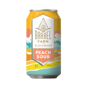 Blackman's Brewery - Barrel Farm Peach Sour 4.3% 375ml Can