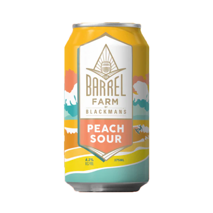 Blackman's Brewery - Barrel Farm Peach Sour 4.3% 375ml Can