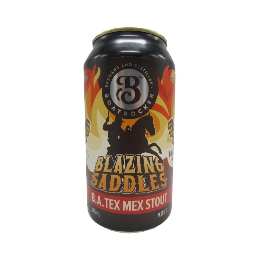 Boatrocker Brewers & Distillers - Blazing Saddles BA Tex Mex Stout 9.8% 375ml Can