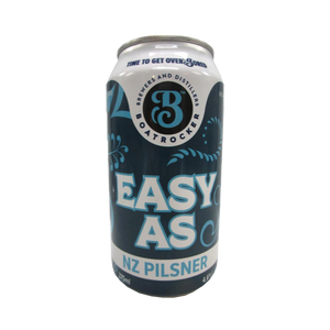 Boatrocker Brewers & Distillers - Easy As NZ Pilsner 4.6% 375ml Can