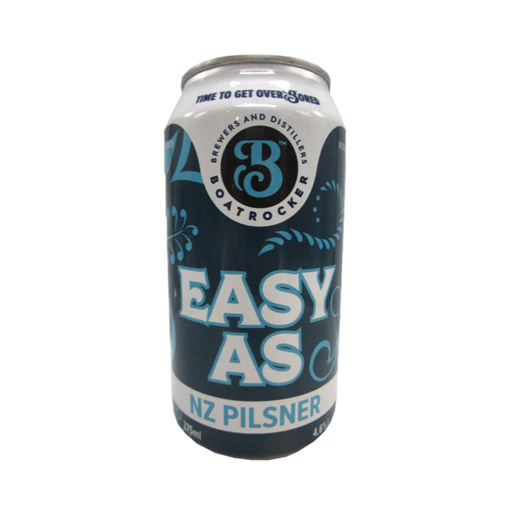 Boatrocker Brewers & Distillers - Easy As NZ Pilsner 4.6% 375ml Can