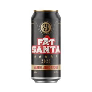 Boatrocker Brewers & Distillers - Fat Santa 2024 Barrel Aged Stout 10.4% 440ml Can
