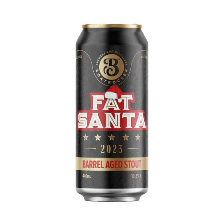 Boatrocker Brewers & Distillers - Fat Santa 2023 Barrel Aged Stout 10.8% 440ml Can