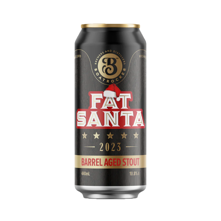 Boatrocker Brewers & Distillers - Fat Santa 2023 Barrel Aged Stout 10.8% 440ml Can