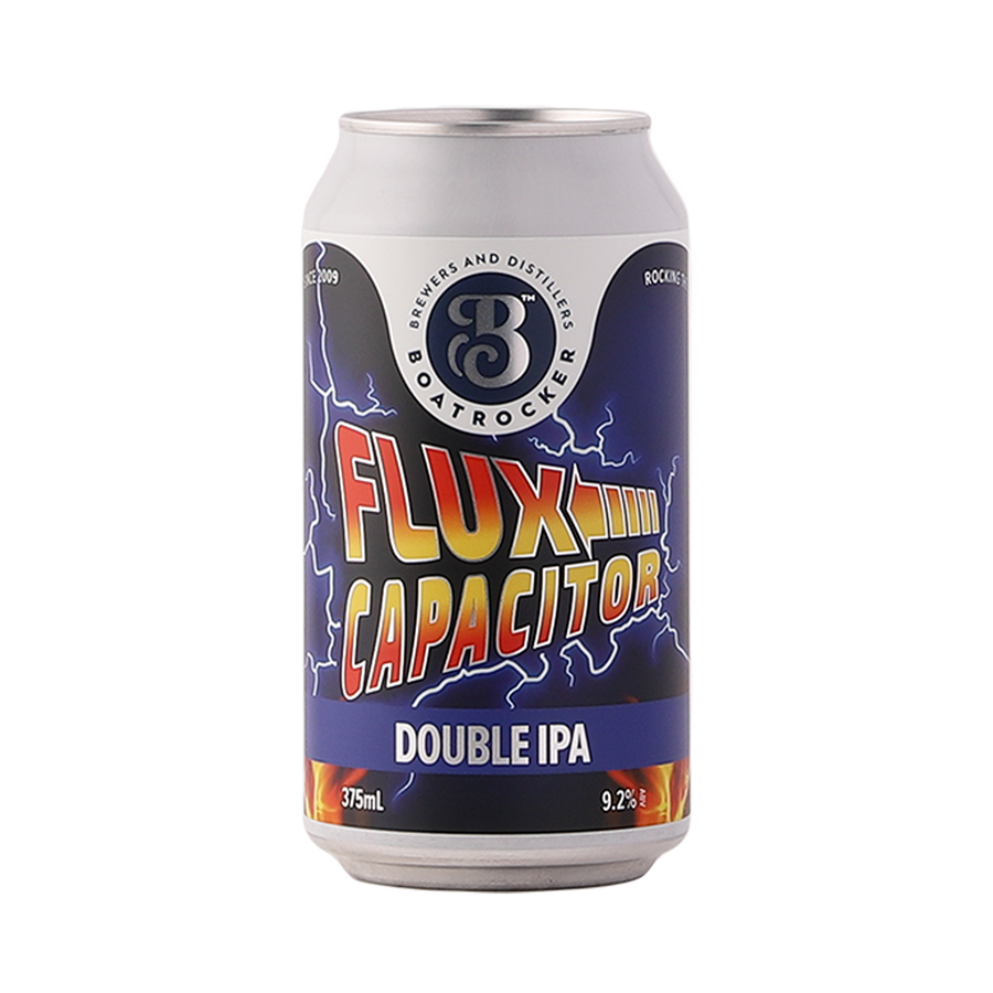 Boatrocker Brewers & Distillers - Flux Capacitor Double IPA 8% 375ml Can