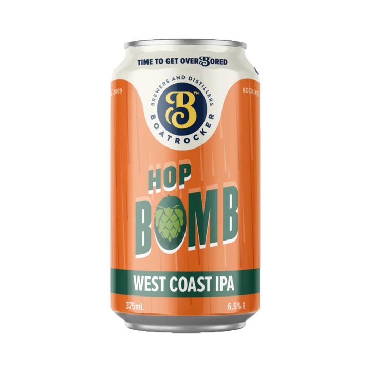 Boatrocker Brewers & Distillers - Hop Bomb West Coast IPA 6.2% 375ml Can
