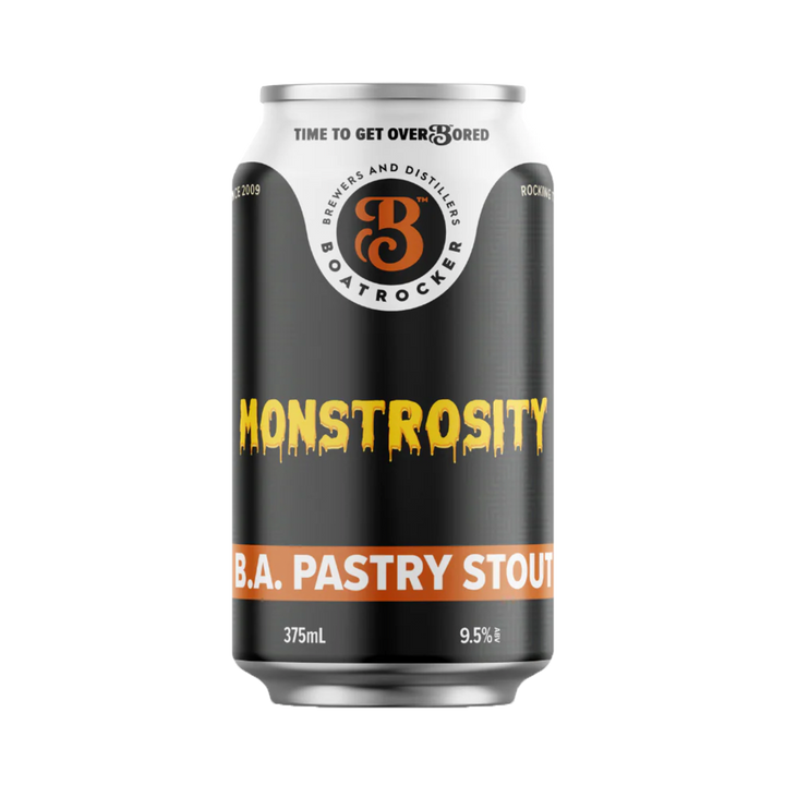 Boatrocker Brewers & Distillers - Monstrosity Barrel Aged Pastry Stout 9.5% 375ml Can