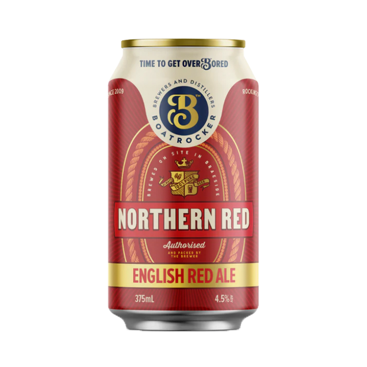 Boatrocker Brewers & Distillers - Northern Red English Red Ale 4.5% 375ml Can