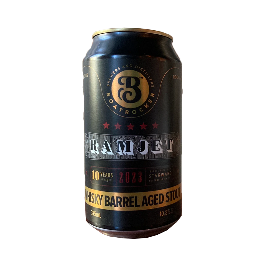 Boatrocker Brewers & Distillers - Ramjet 2023 Whisky BA Stout 10.8%  375ml Can