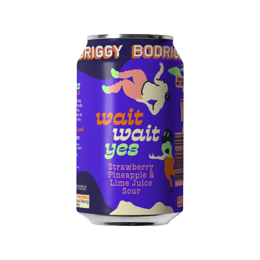 Bodriggy Brewing Co - Wait Wait Yes Strawberry Pineapple Lime Juice Sour  4.5% 355ml Can