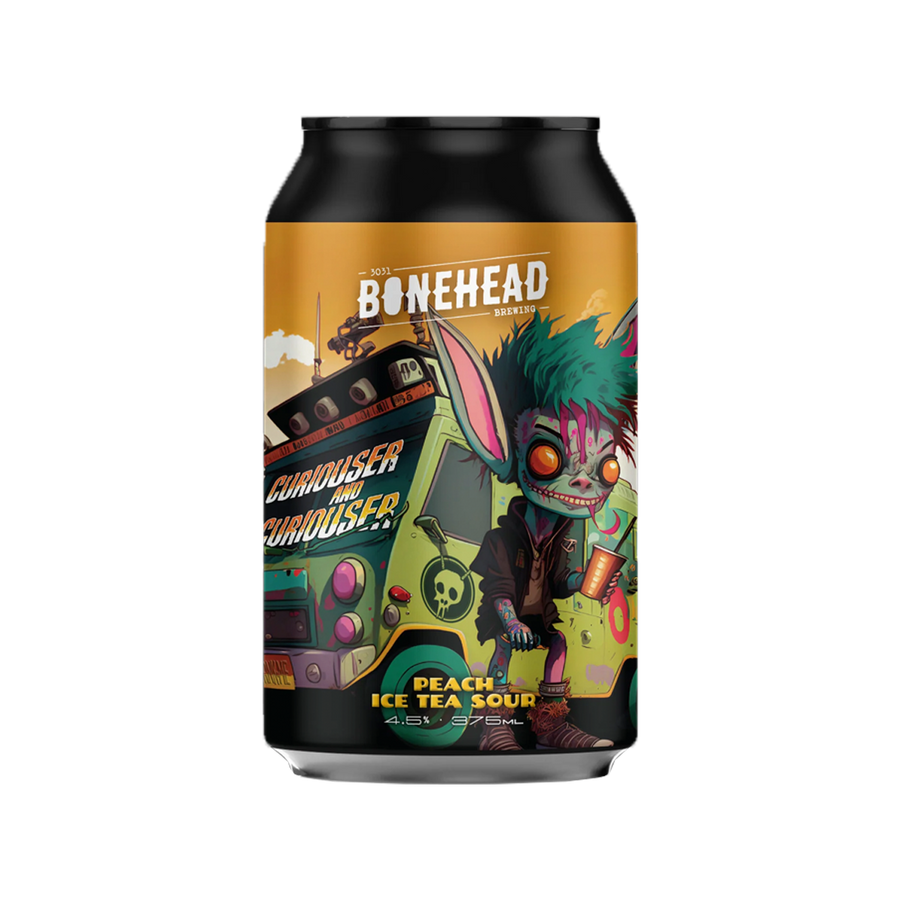 Bone Head Brewing - Curiouser and Curiouser Peach Ice Tea 4.5% 375ml Can