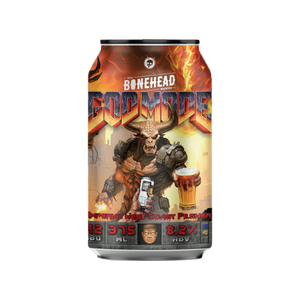 Bone Head Brewing - God Mode Imperial West Coast Pilsner 8.2% 375ml Can