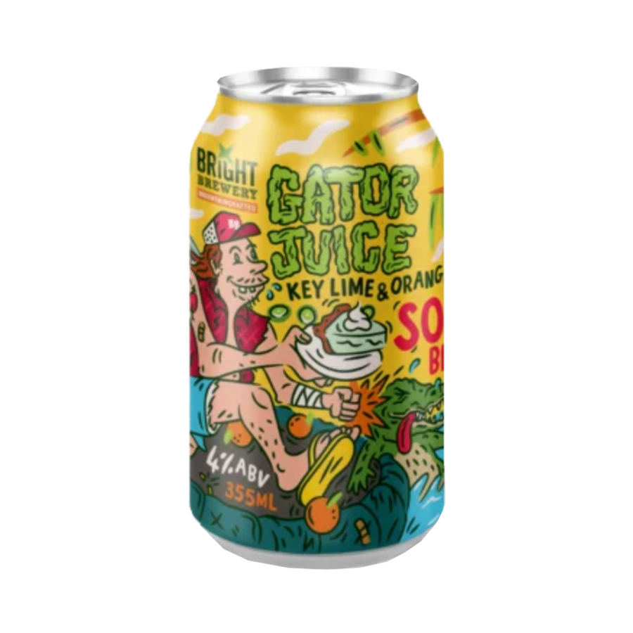 Bright Brewery - Gator Juice Key Lime & Orange Sour 4% 355ml Can
