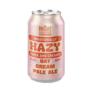 Bright Brewery - Irrationally Hazy Oat Cream Pale 5.4% 355ml Can