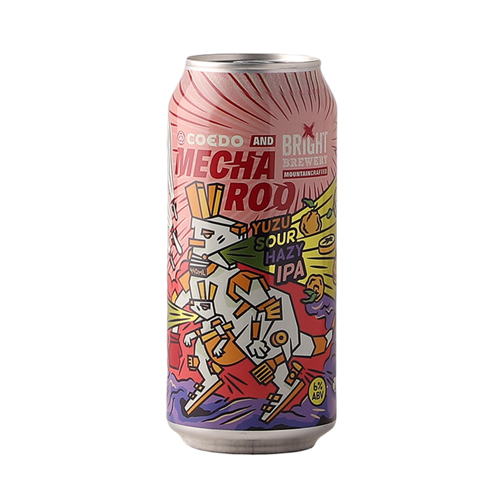 Bright Brewery - Mecha Roo Yuzu Sour Hazy IPA 6% 440ml Can