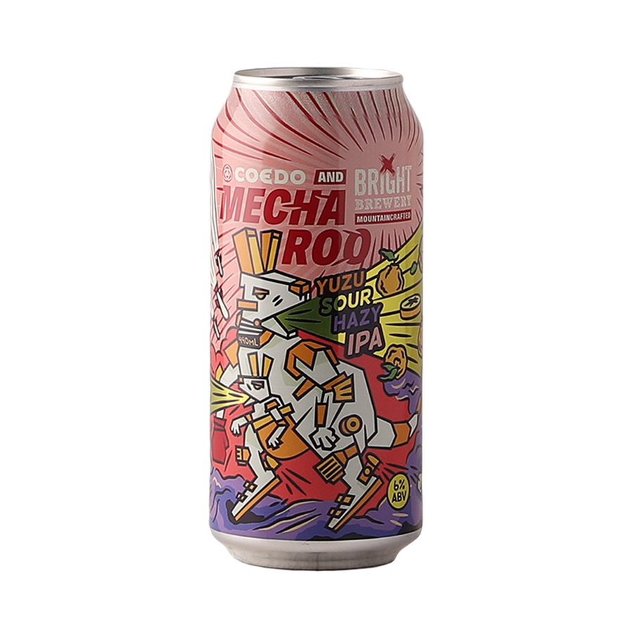Bright Brewery - Mecharoo Yuzu Sour Hazy IPA 6% 440ml Can