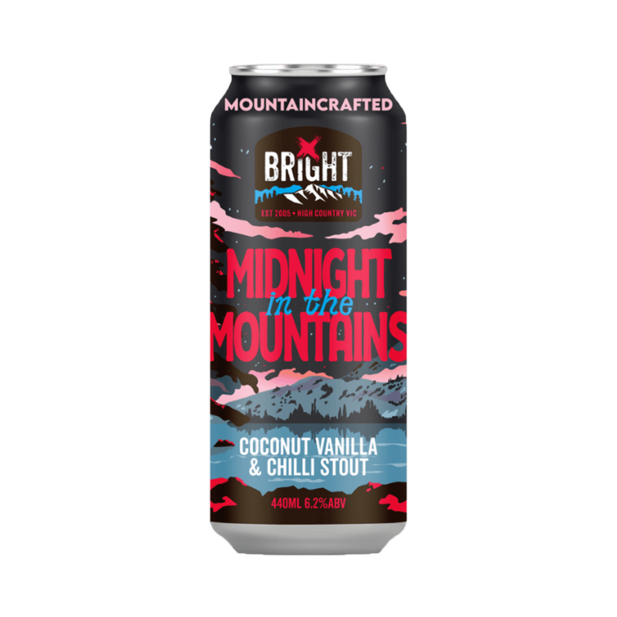 Bright Brewery - Midnight In The Mountains Coconut, Vanilla & Chilli Stout 6.2% 440ml Can