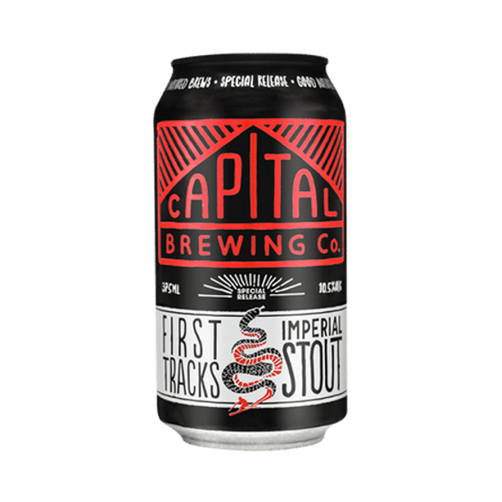 Capital Brewing Co - First Tracks Imperial Stout 10.5% 375ml Can