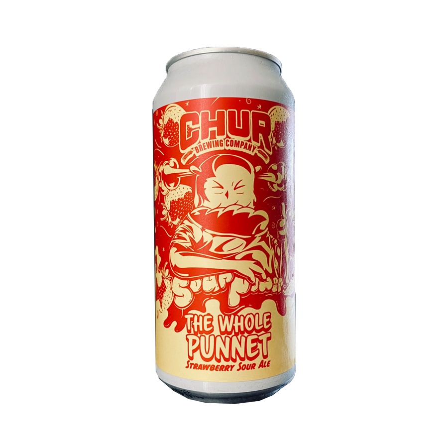 Chur Brewing Co - The Whole Punnet Strawberry Sour 5.5% 440ml Can