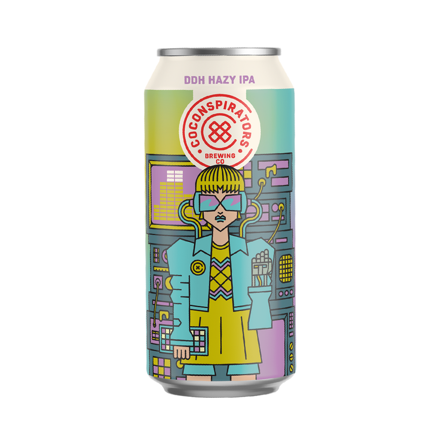 Co Conspirators Brewing Co - The Hacker Double Dry Hopped Hazy IPA 7% 440ml Can